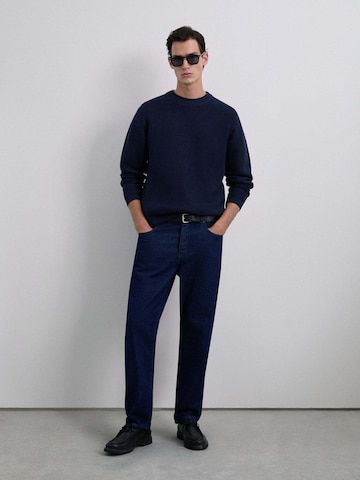 Scalpers Pullover in Blau: Vorderseite