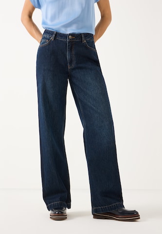 MORE & MORE Wide leg Jeans in Blauw: voorkant