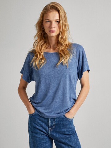 Tricou 'KAT' de la Pepe Jeans pe albastru: față