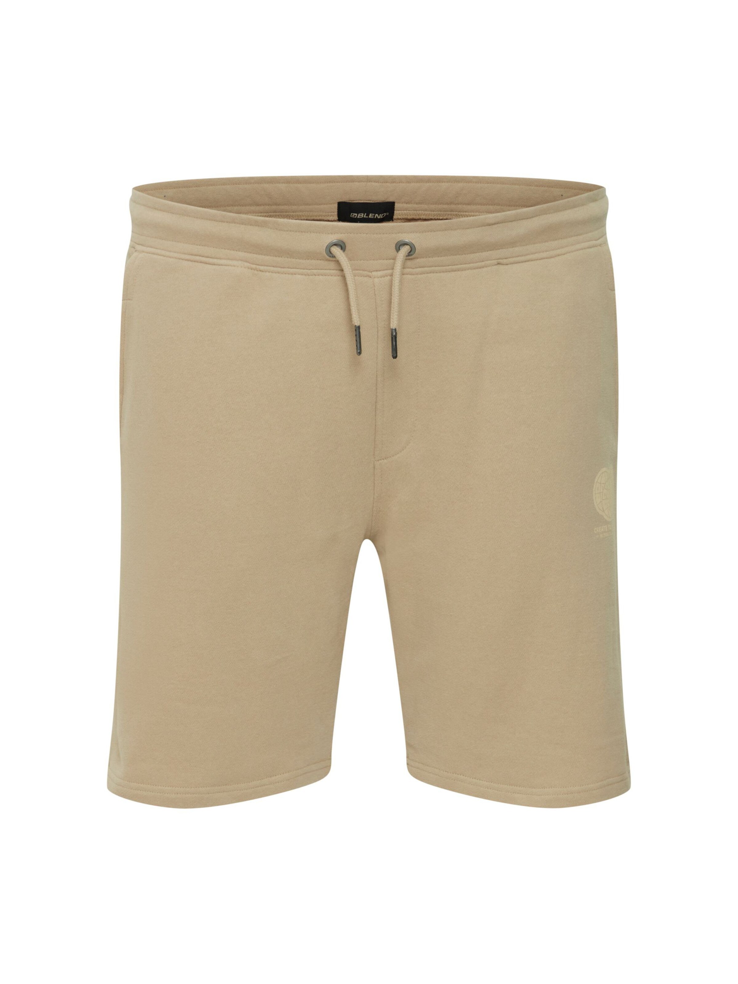 BLEND Regular Broek in Beige: voorkant
