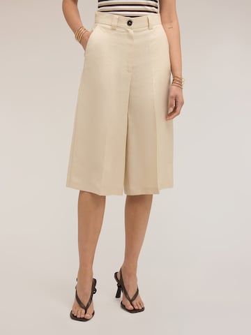 MOTIVI Wide leg Broek in Beige