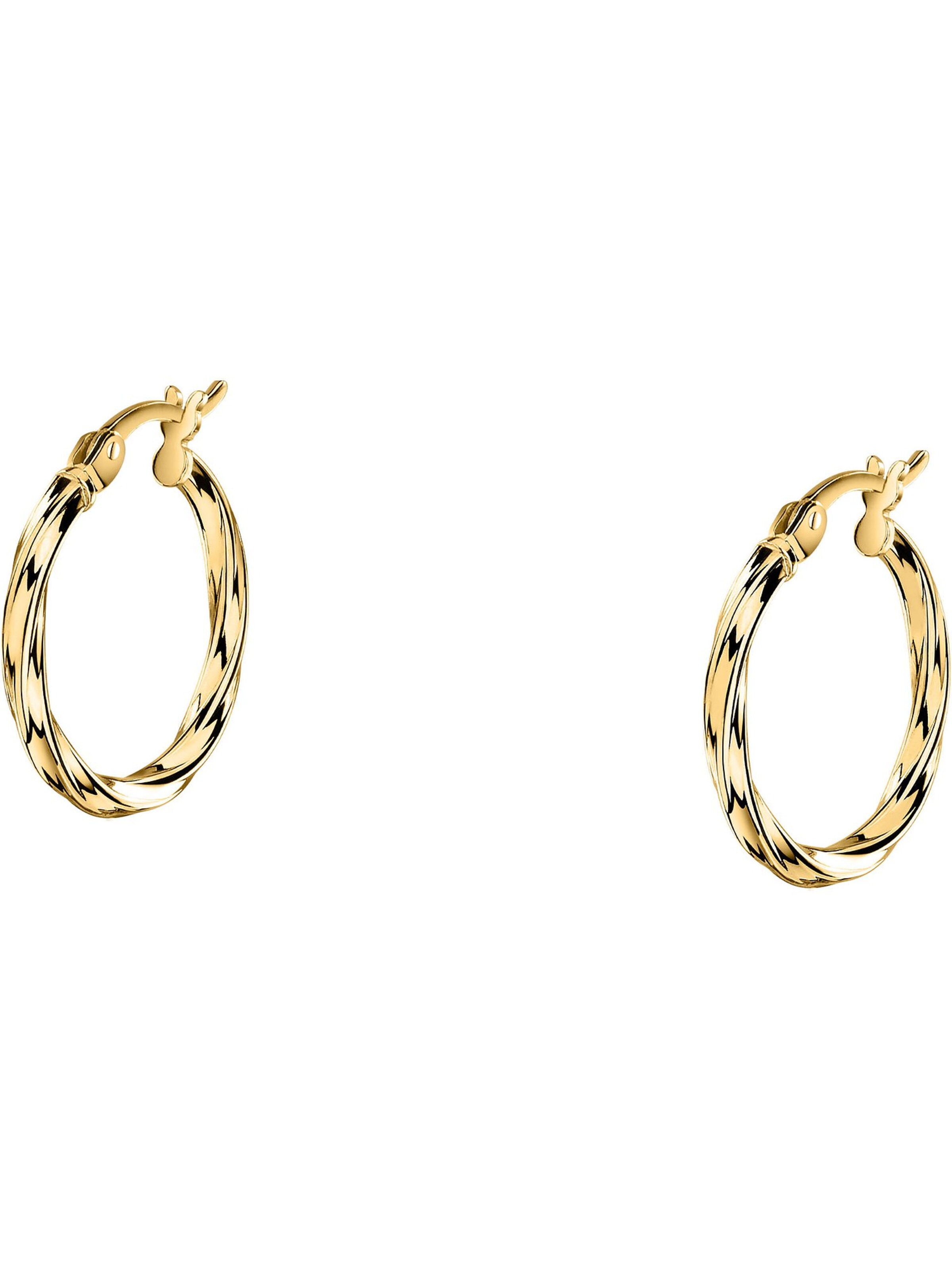 CHRIST Earrings in Yellow: front