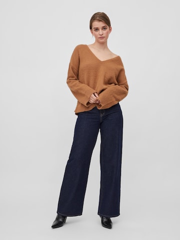 VILA Sweater 'Feami' in Brown