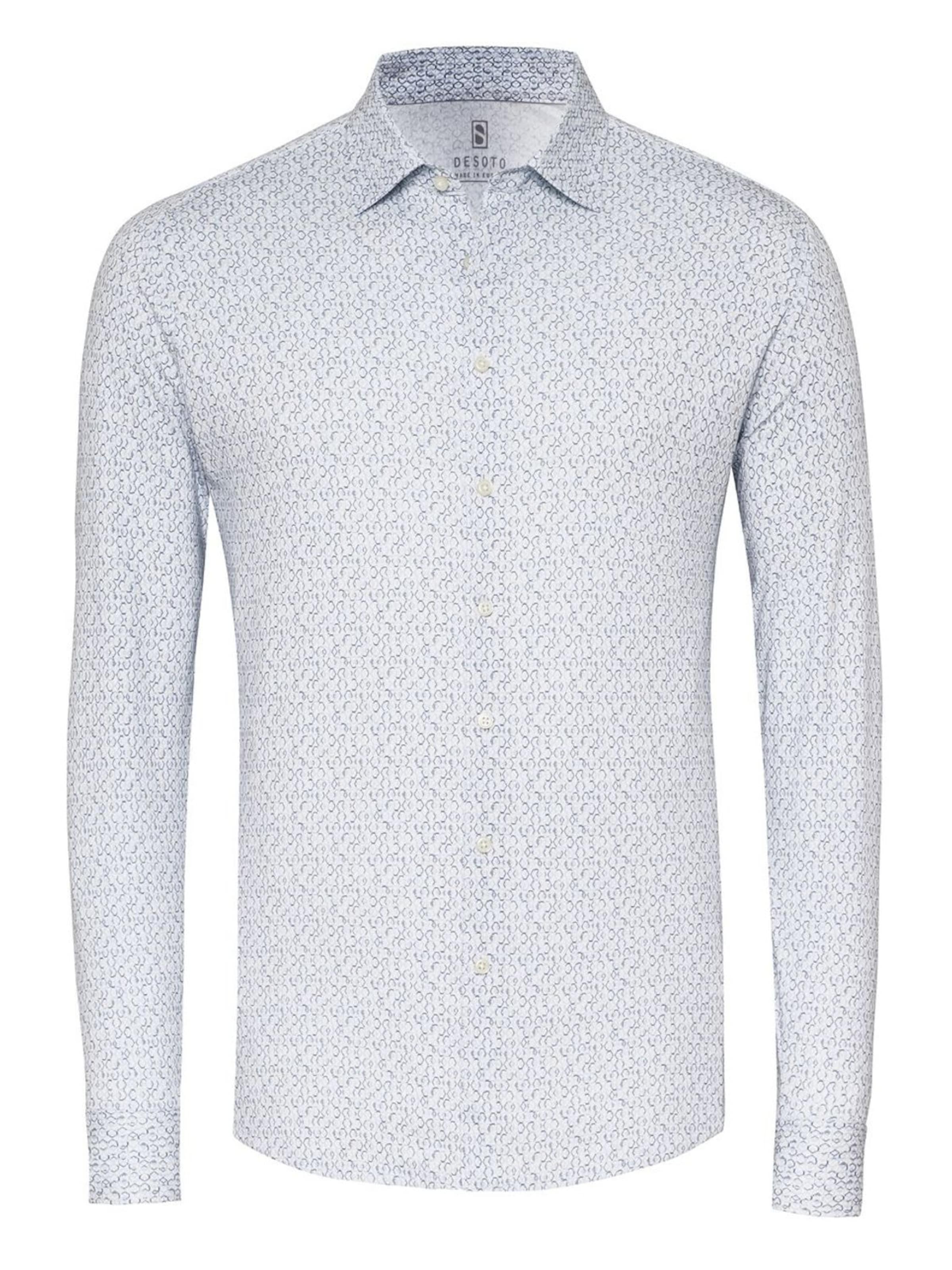 DESOTO Slim fit Overhemd in Blauw: voorkant