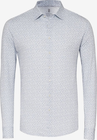 DESOTO Slim fit Overhemd in Blauw: voorkant
