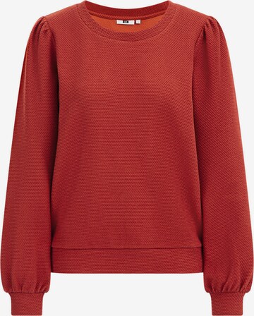 WE Fashion Gebreid vest in Rood: voorkant