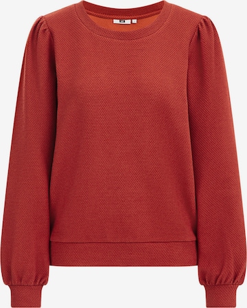 WE Fashion Gebreid vest in Rood: voorkant