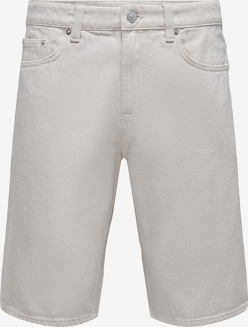 Only & Sons Regular Shorts 'AVI' in Beige: predná strana