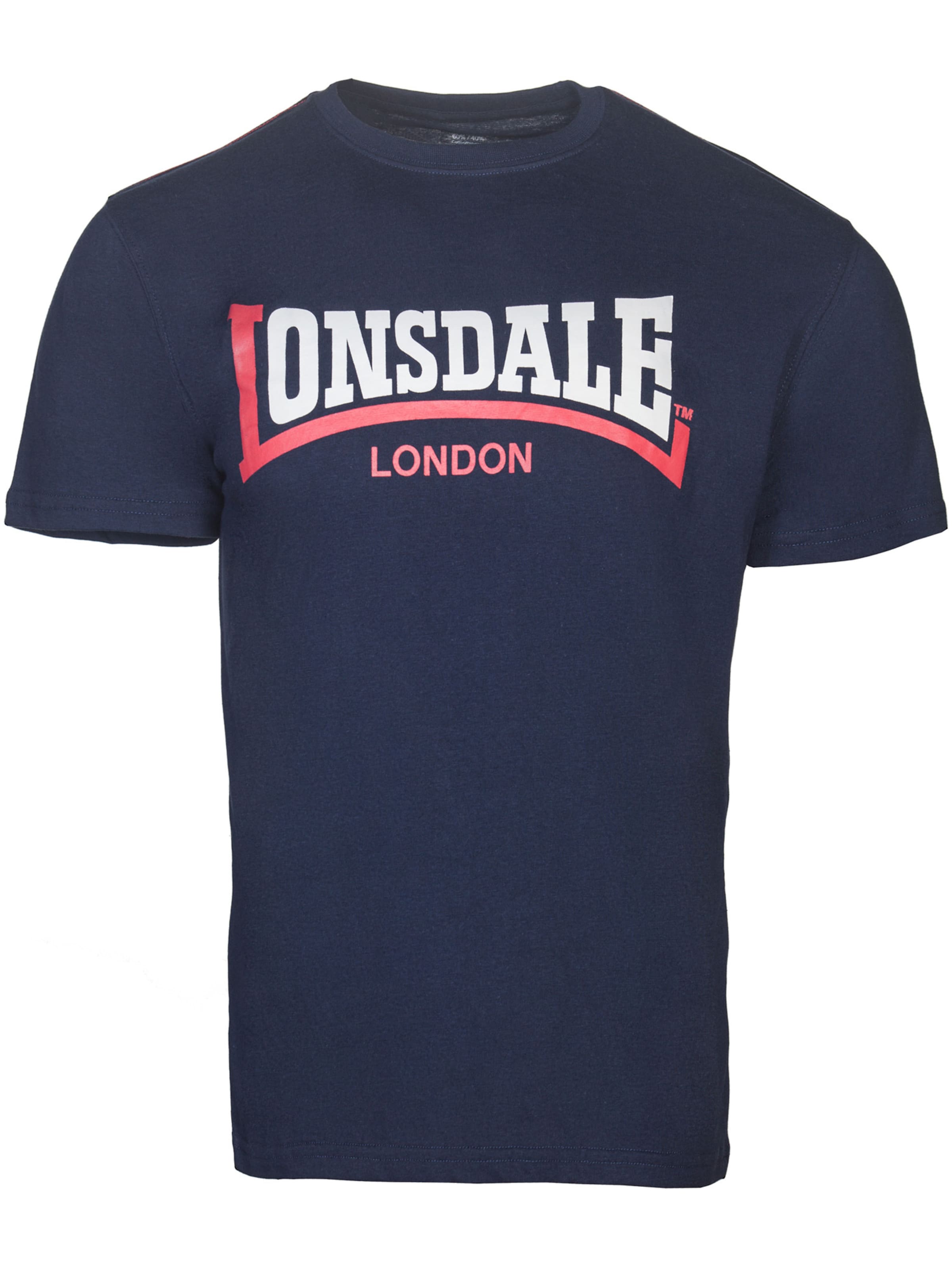 LONSDALE Футболка в Синий: спереди