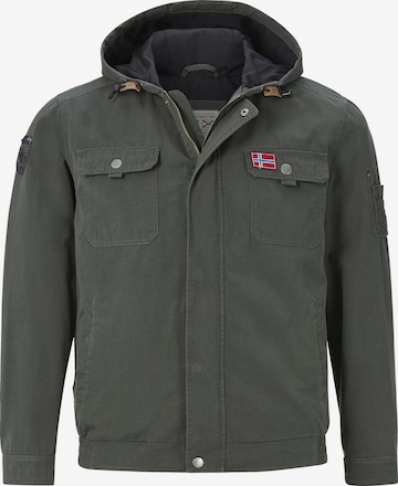 Jan Vanderstorm Between-Season Jacket 'Herleif' in Green: front