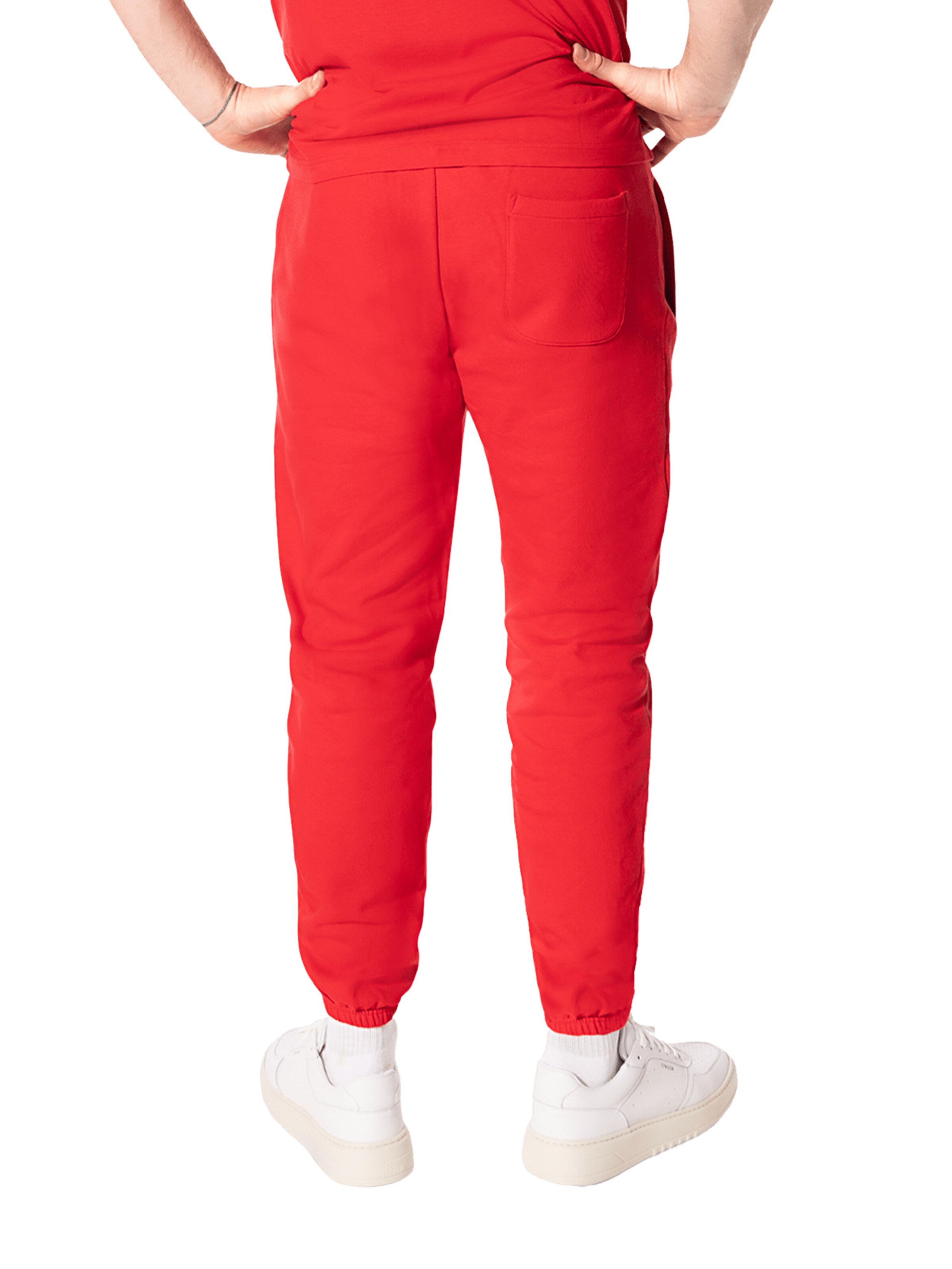 FC BAYERN MÜNCHEN Tapered Hose 'Essential' in Rot