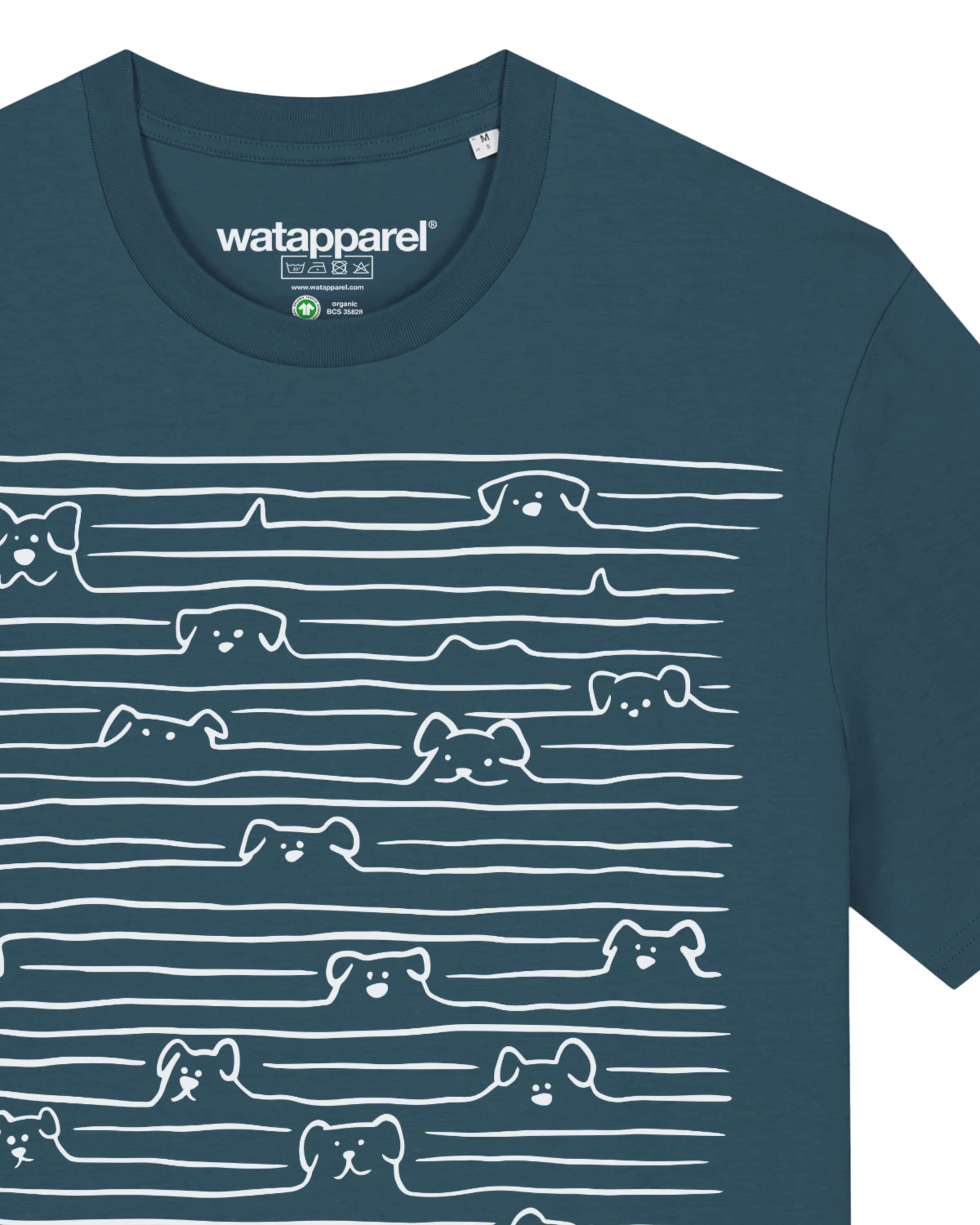 Maglietta ' Doodle Dogs ' di Watapparel in blu