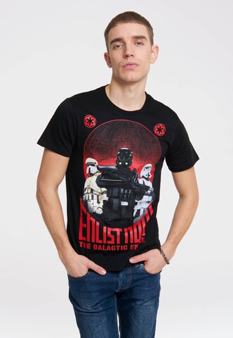 LOGOSHIRT T-Shirt in Schwarz: predná strana