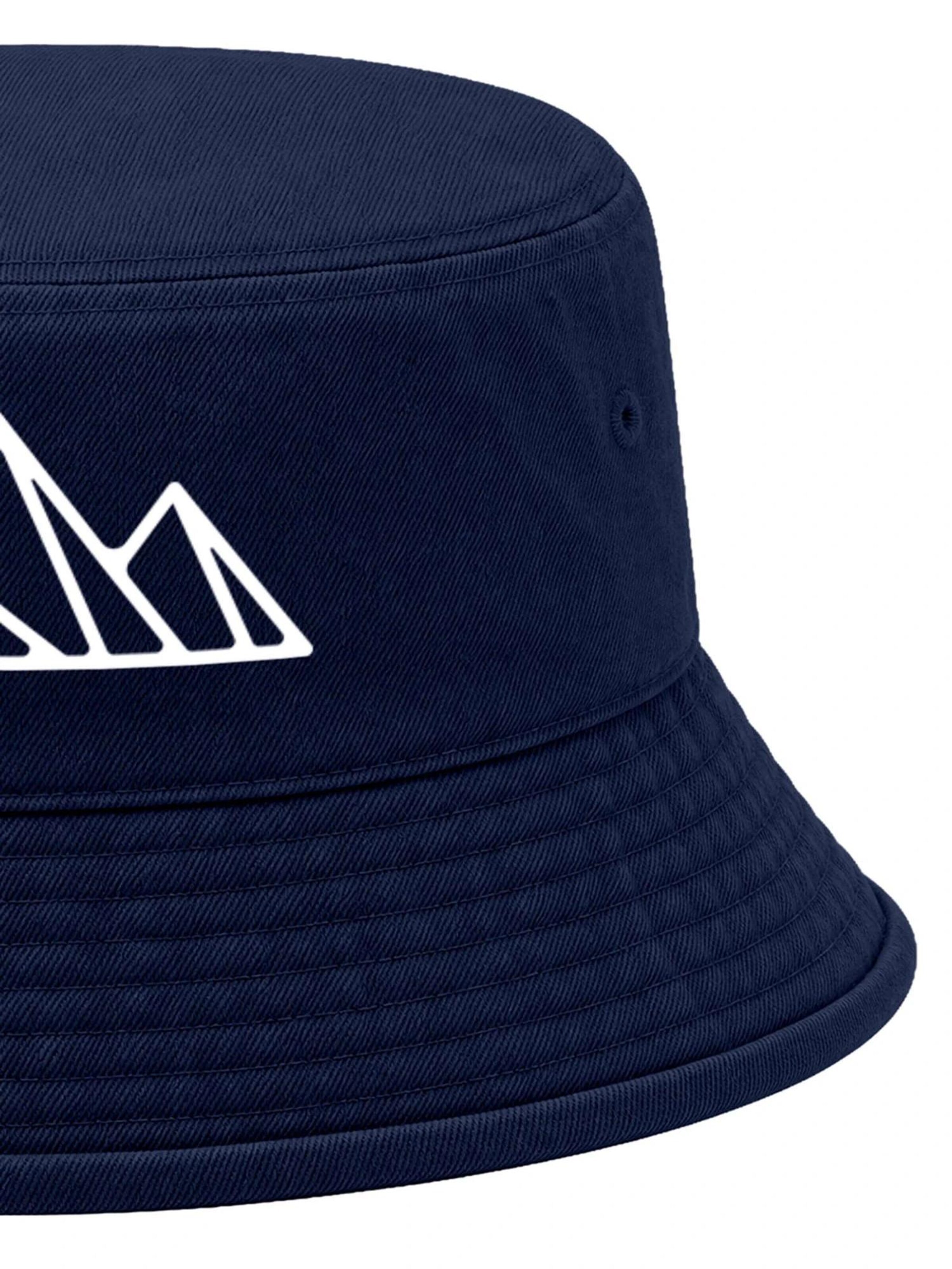 Neverless Hat 'Berg Polygon' in Blue