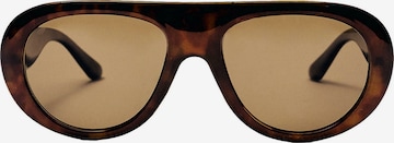 Pull&Bear Aurinkolasit värissä ruskea: etupuoli