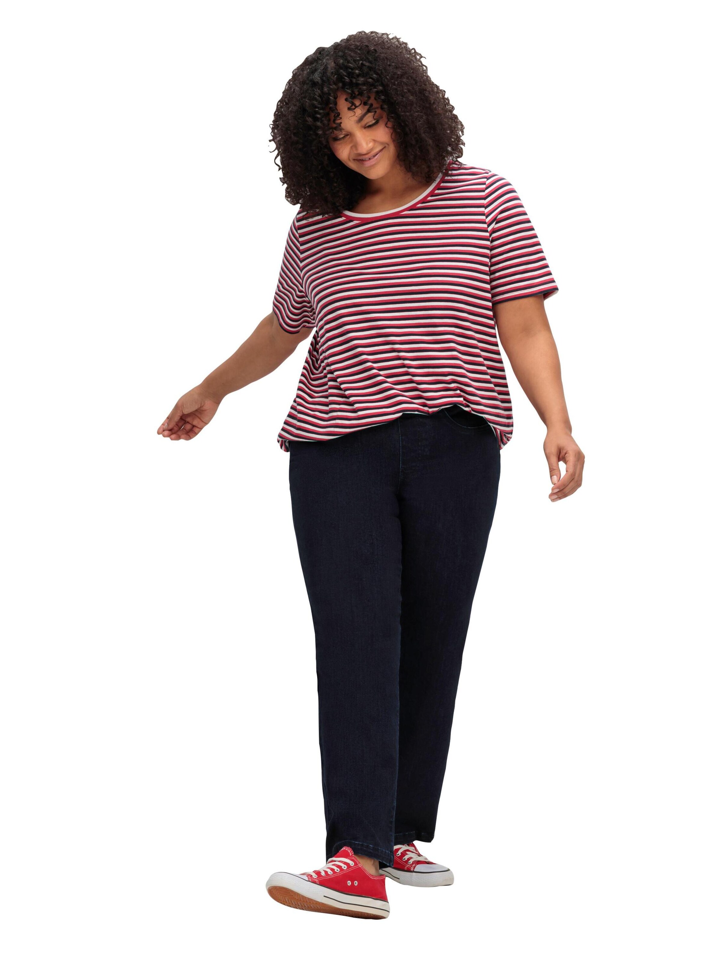 SHEEGO Широка кройка Дънки в синьо