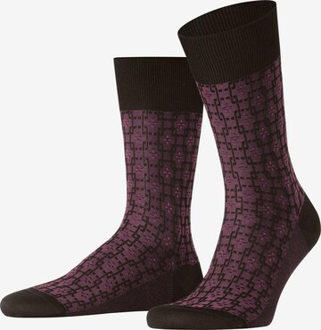 FALKE Socken 'Artwork Tie' in Braun: Vorderseite