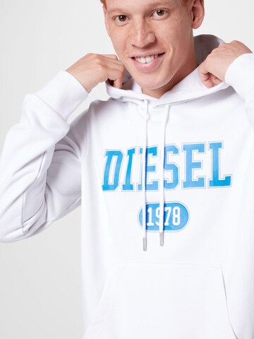 DIESEL Sweatshirt 'S-Ginn' in White