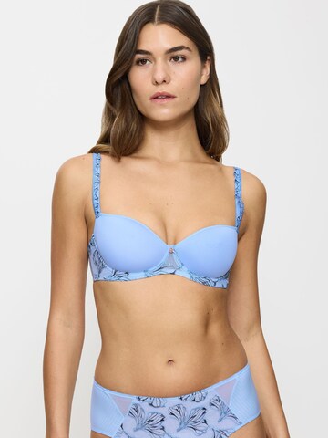TRIUMPH BH ' Wild Iris Florale ' in Blauw: voorkant