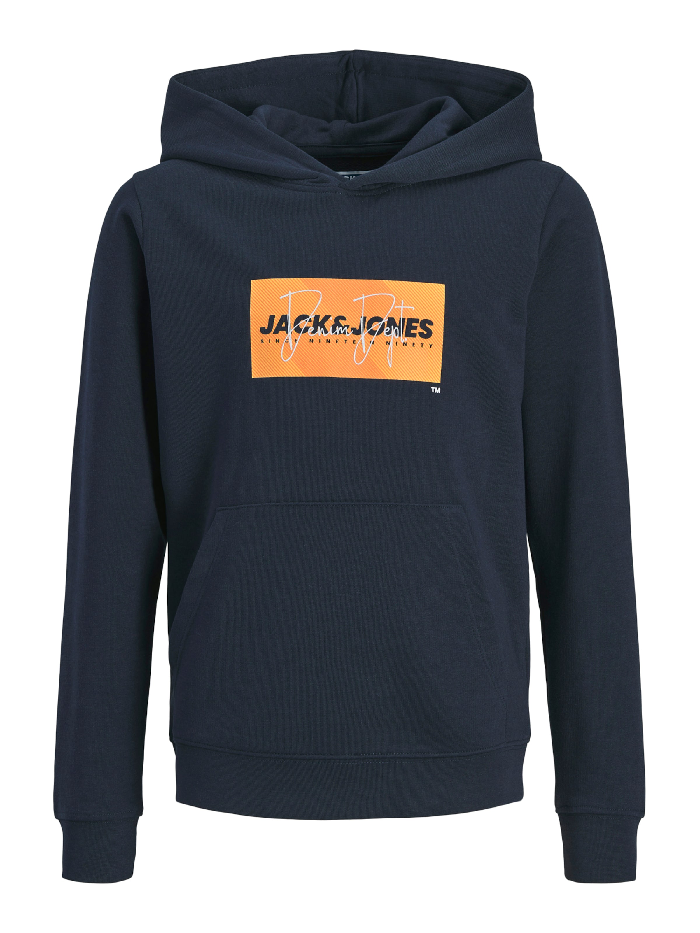 Jack & Jones Junior Sweatshirt 'JJCOLE' in Blau: Vorderseite