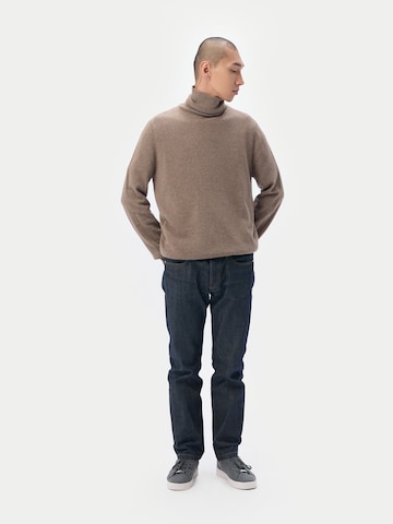 GOBI Cashmere Pullover 'Men's Essential Turtleneck Cashmere Sweater'‌ in Braun