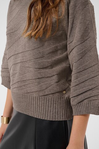 Pull-over 'Dela ' Cream en marron