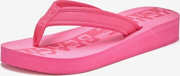 Flip-flops 'LM exkl. Sport' de la VENICE BEACH pe roz: față