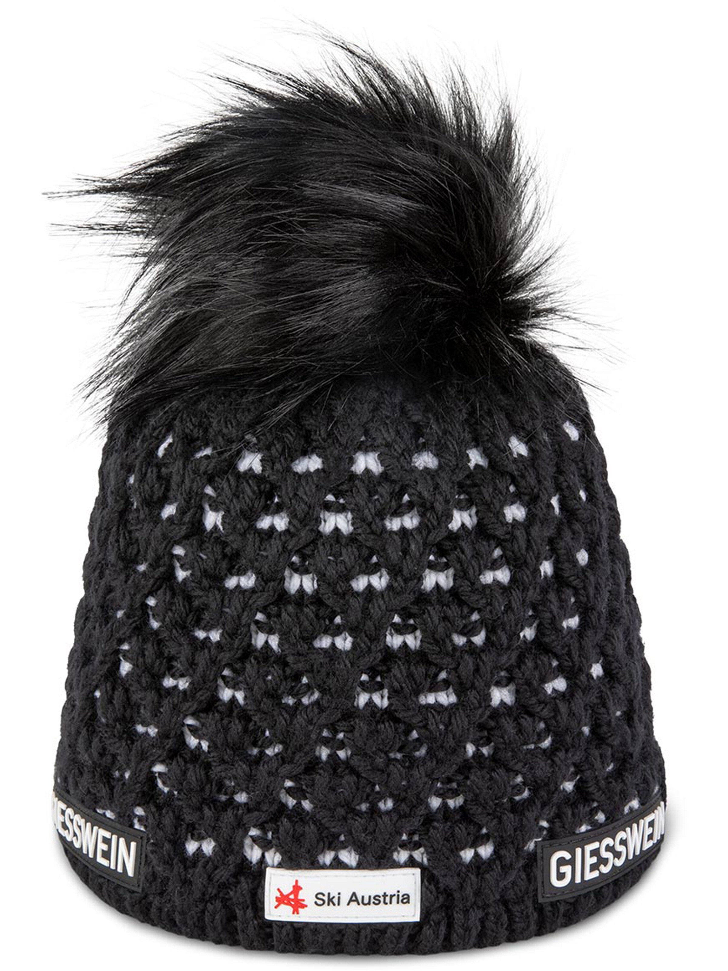 GIESSWEIN Muts ' Ski Austria Beanie Älplihorn ' in Zwart: voorkant