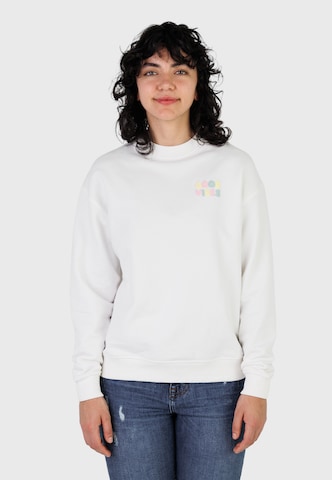 Felpa 'Big Vibes' di Kleinigkeit in bianco