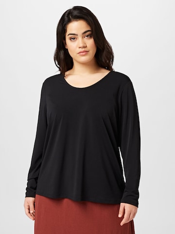 ONLY Curve Shirt 'REBA' in Black: front