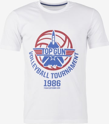 TOP GUN Shirt in White: front