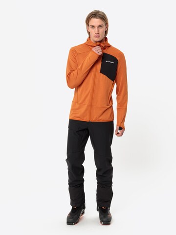 VAUDE Athletic Fleece Jacket 'Monviso' in Orange