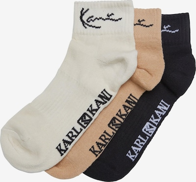 Karl Kani Chaussettes en beige / camel / noir / blanc, Vue avec produit
