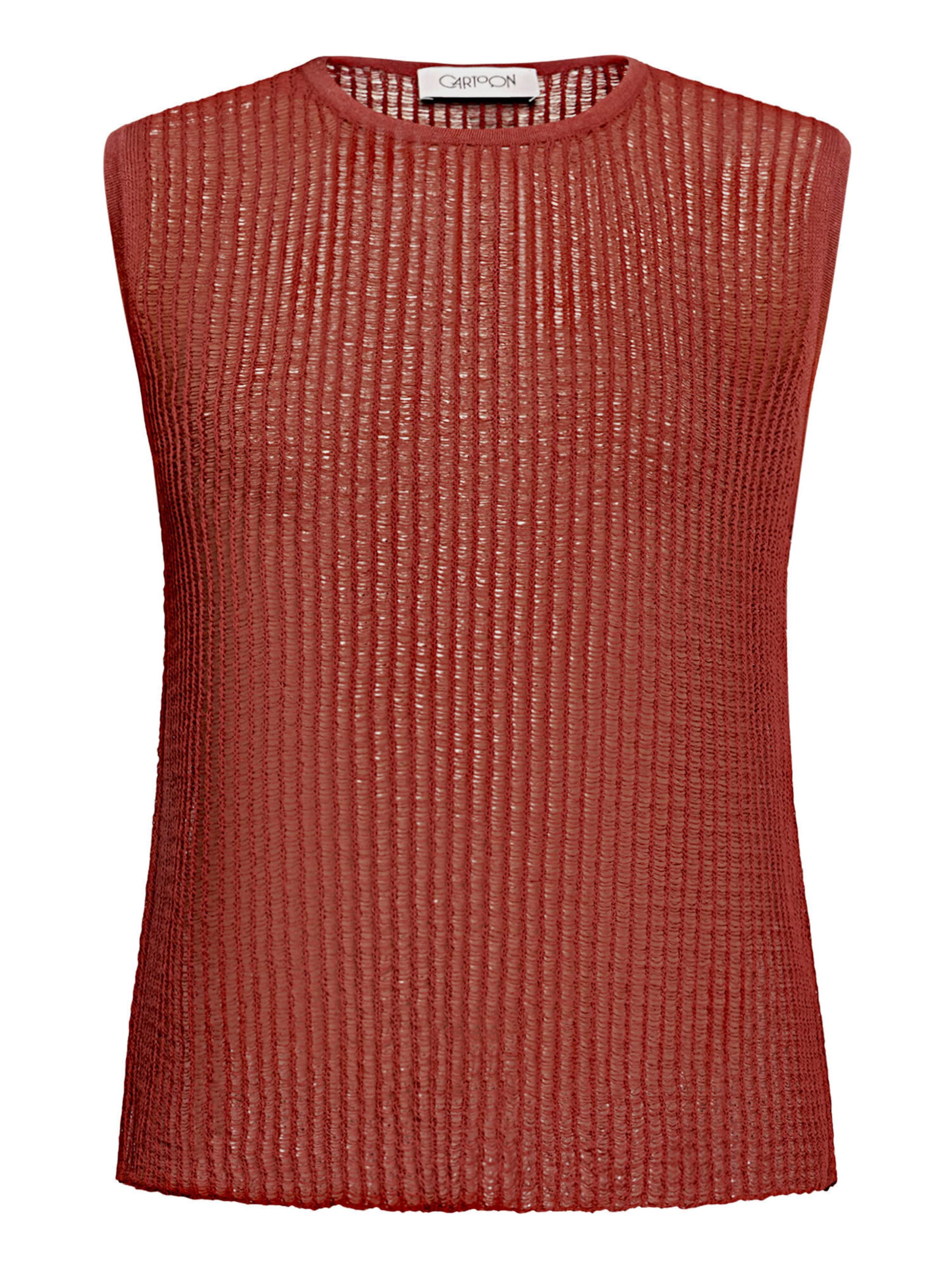 Tops en tricot Cartoon en marron : devant