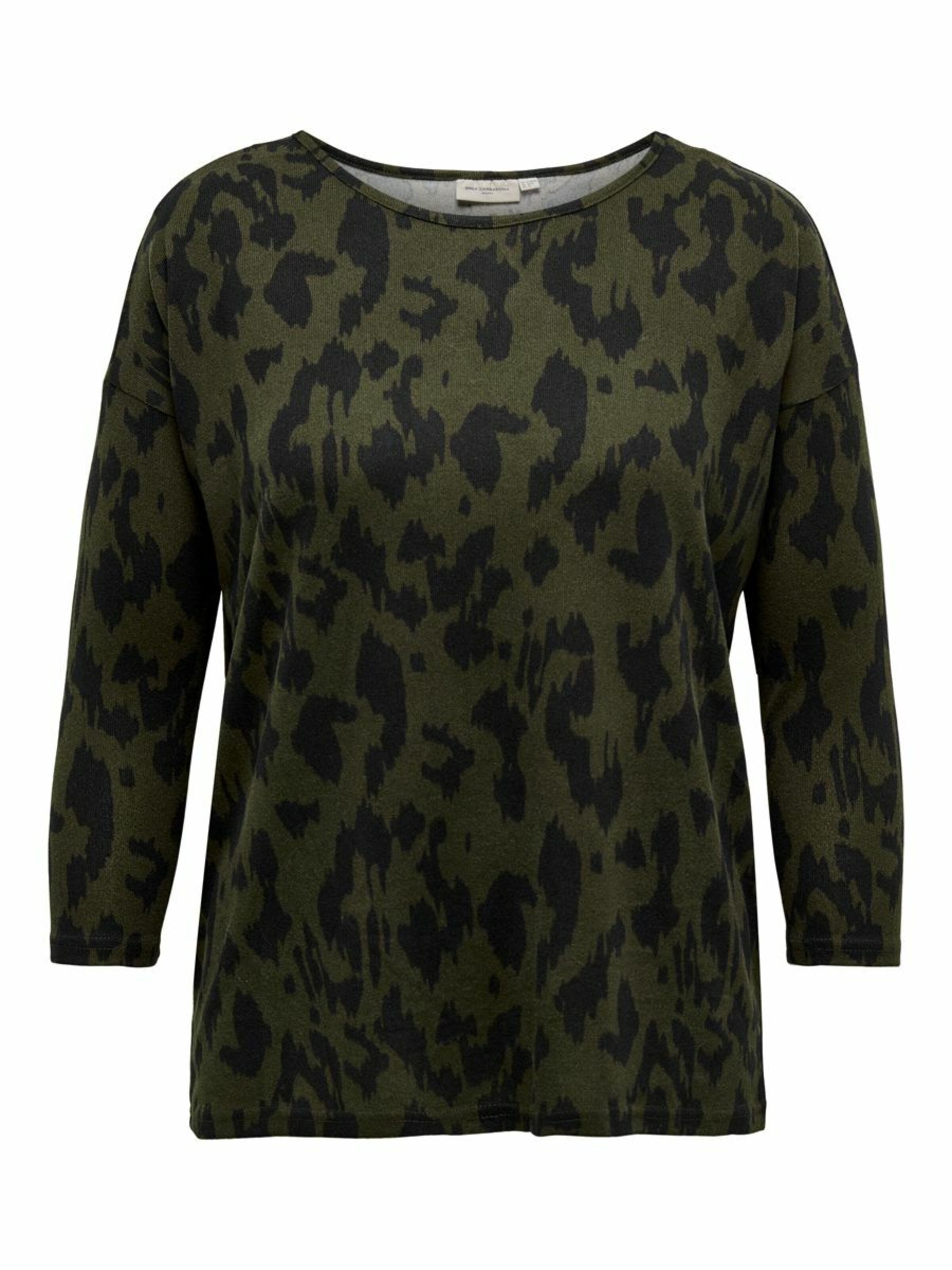 ONLY Carmakoma Футболка 'Alba' в Зеленый: спереди