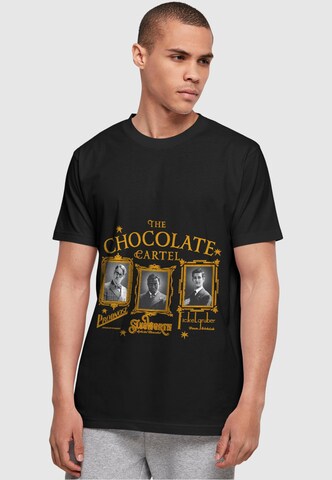 ABSOLUTE CULT Shirt 'Wonka - The Chocolate Cartel' in Black: front