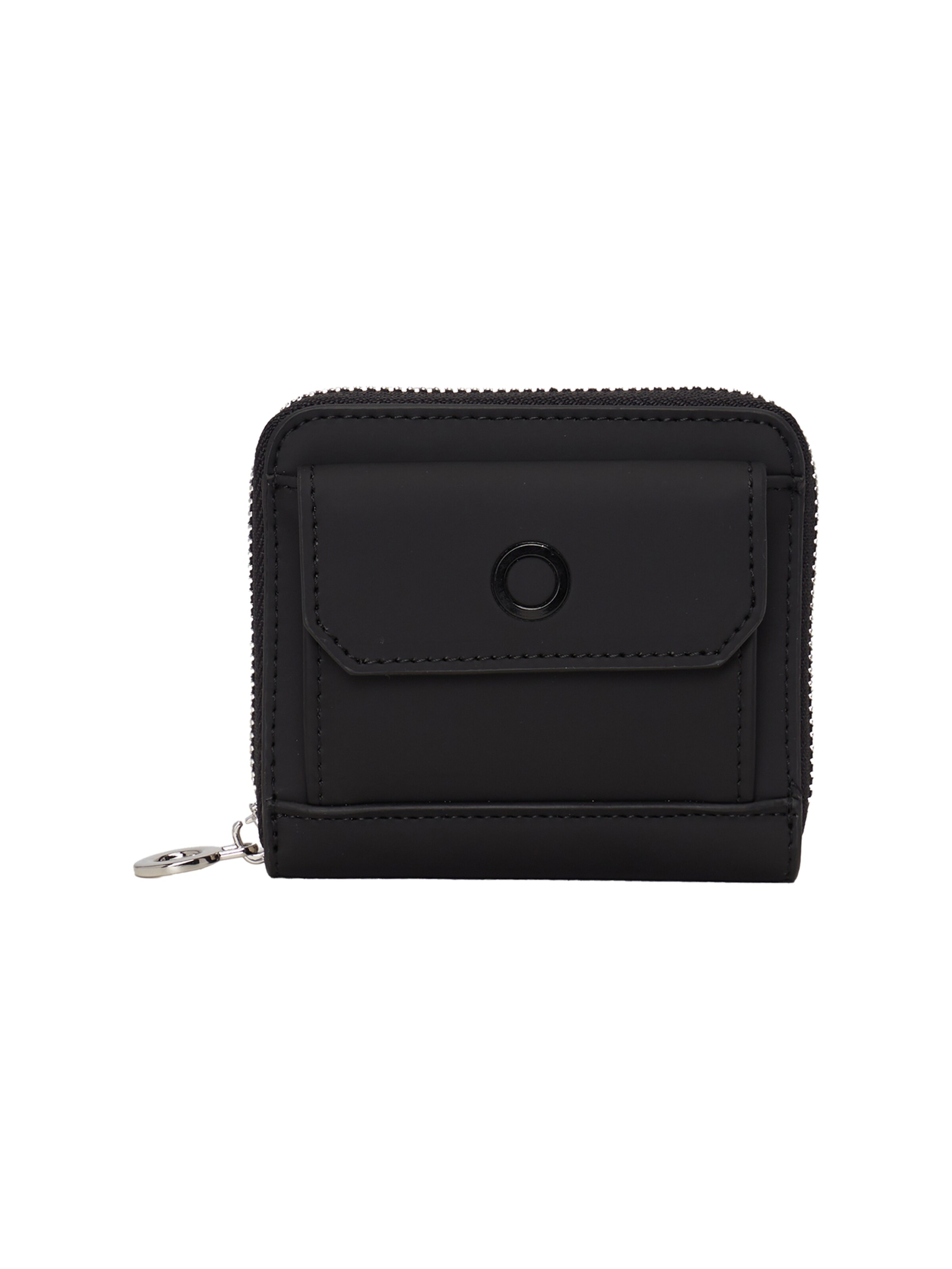 O bag Wallet in Black: front