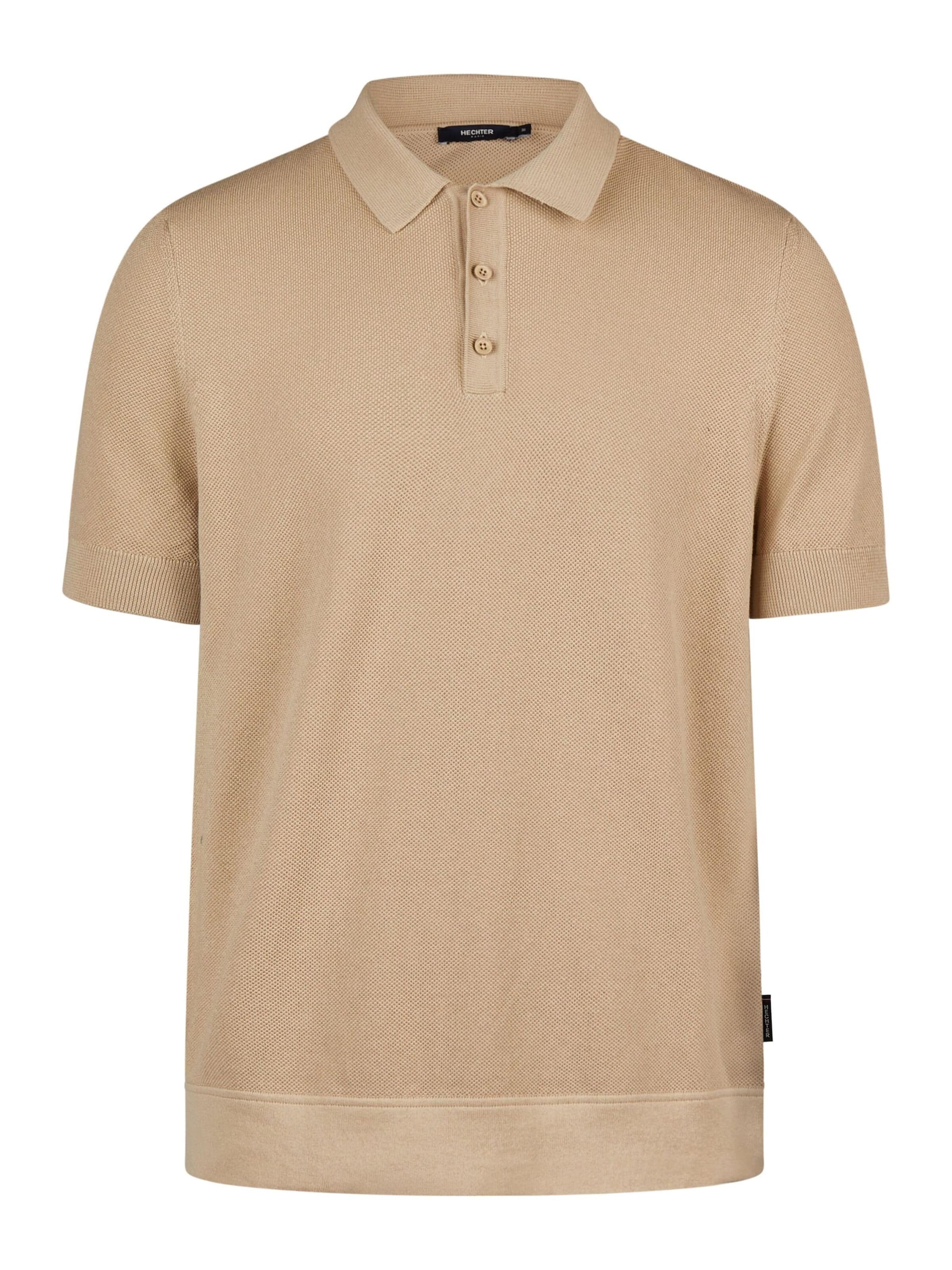 T-Shirt HECHTER PARIS en beige : devant