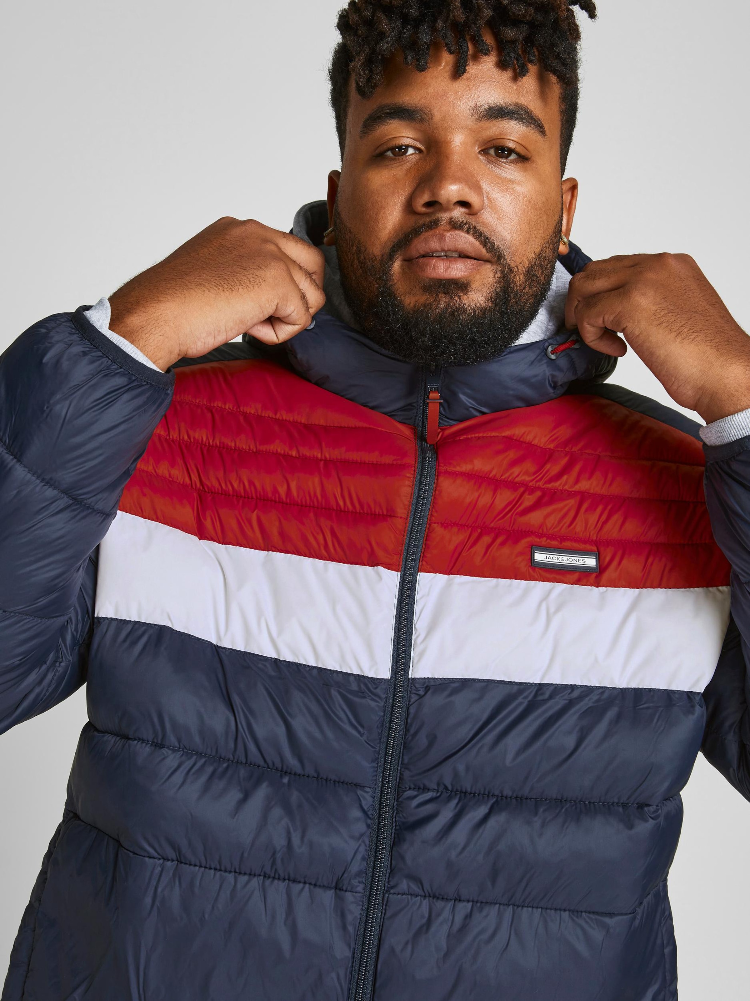 Männer Jacken Jack & Jones Plus Jacke in Dunkelblau - LQ04277 Männer Jacken Jack & Jones Plus Jacke in Dunkelblau - LQ04277