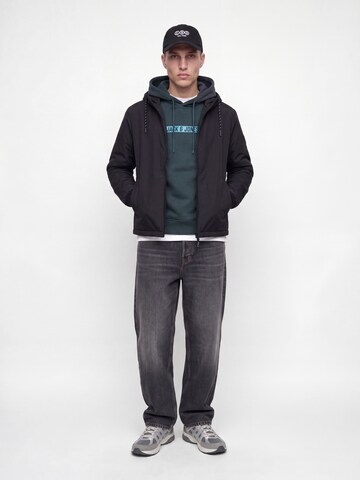 JACK & JONES Μπλούζα φούτερ 'JJMUNK' σε γκρι: μπροστά