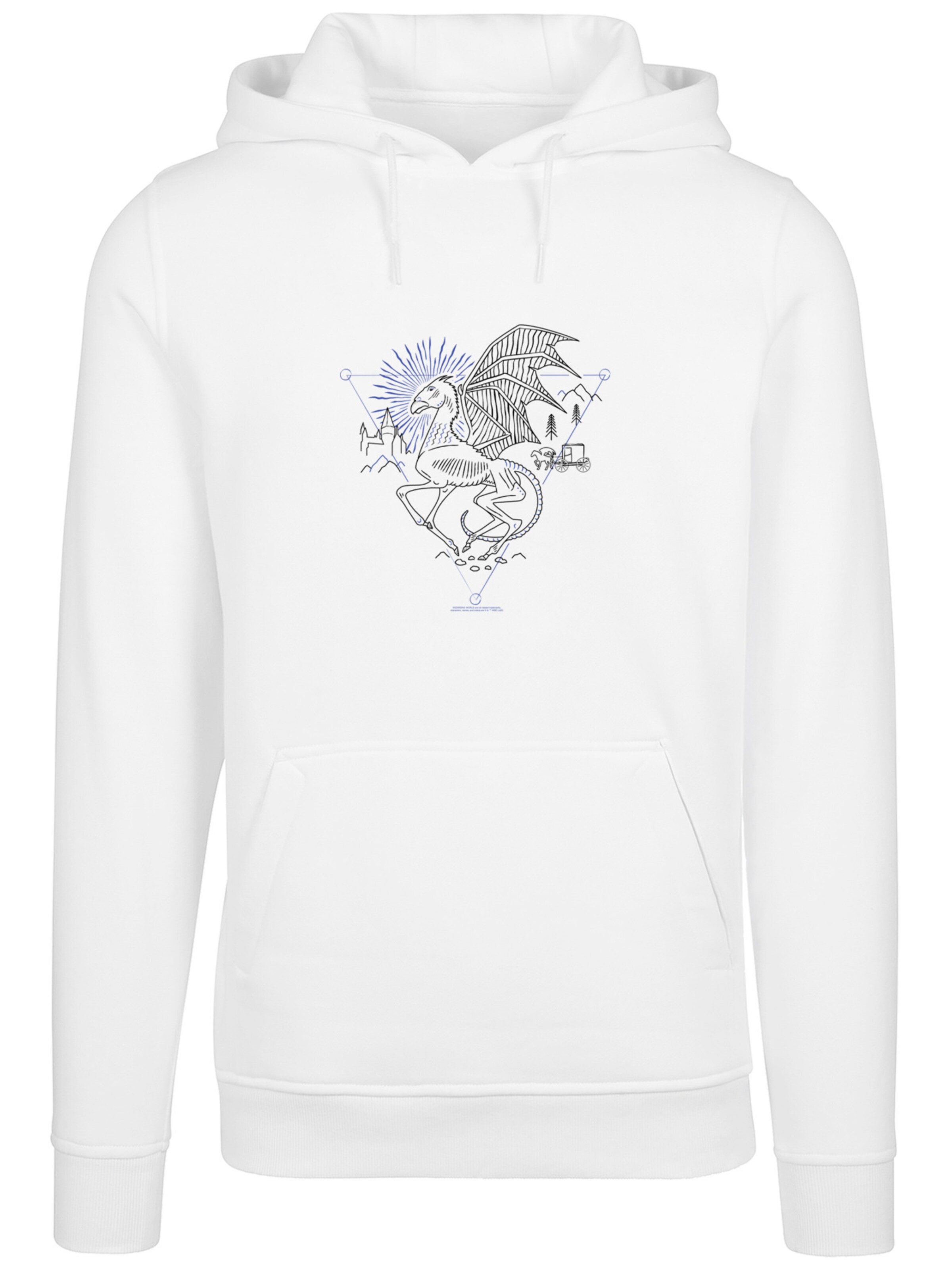 Sweat-shirt F4NT4STIC en blanc : devant