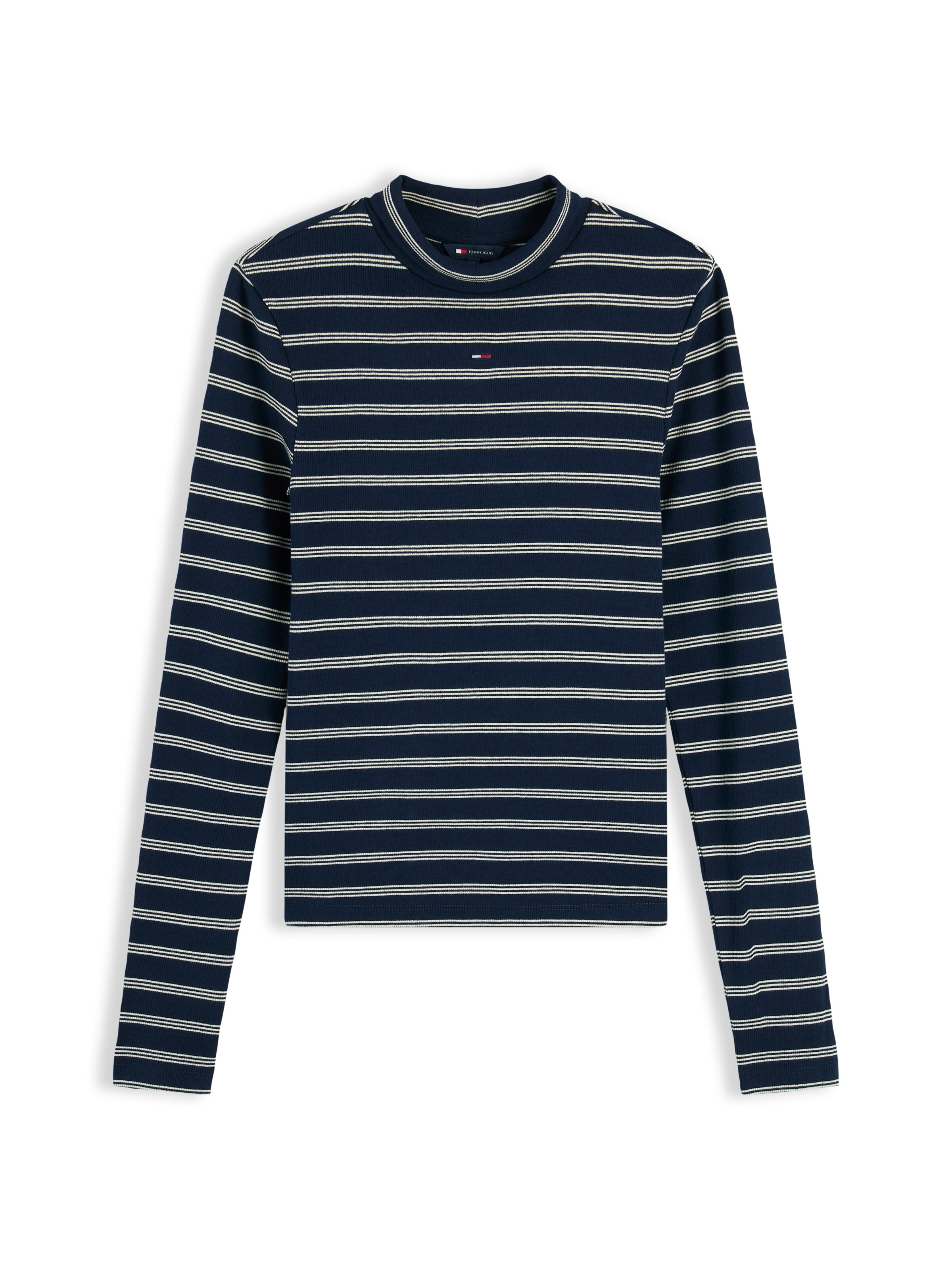 Tommy Jeans Shirt 'ESSENTIAL' in XXS in navy / weiß, Produktansicht