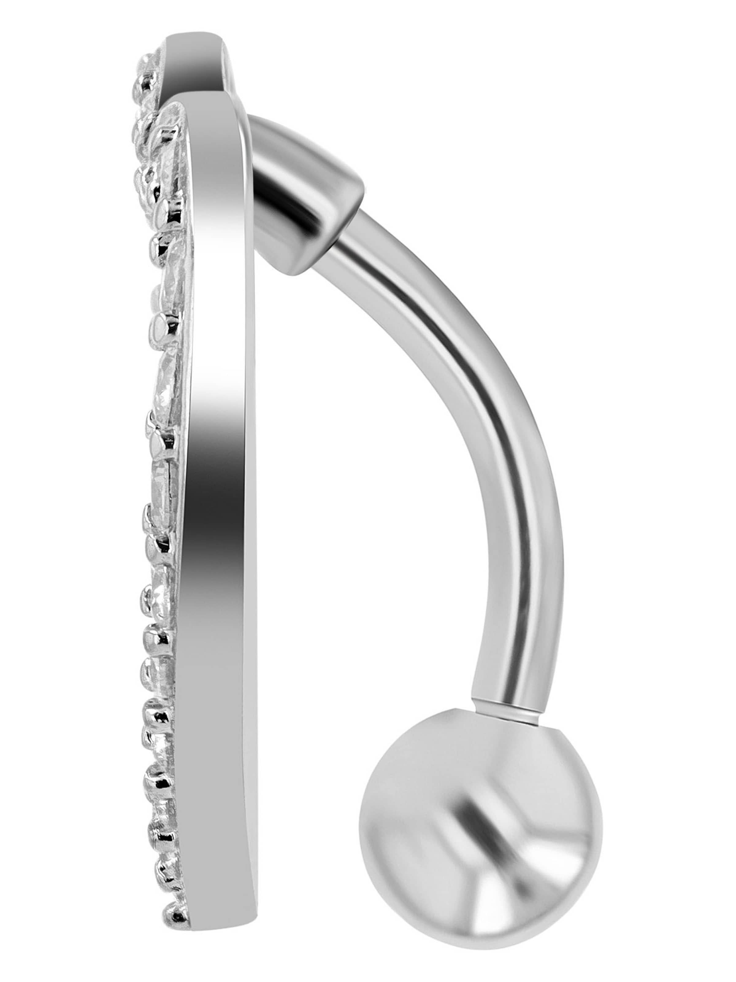 Akzent Piercings 'Elvi, hautverträglich' in Silver
