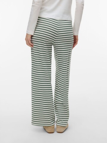 VERO MODA Wide leg Broek 'VMStella' in Groen