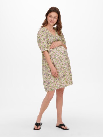 Only Maternity Kleid 'Sarah' in Beige