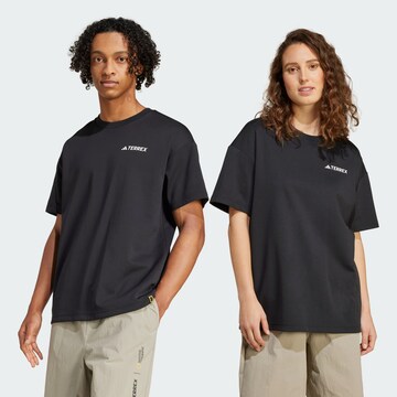 T-Shirt fonctionnel 'National Geographic' ADIDAS TERREX en noir