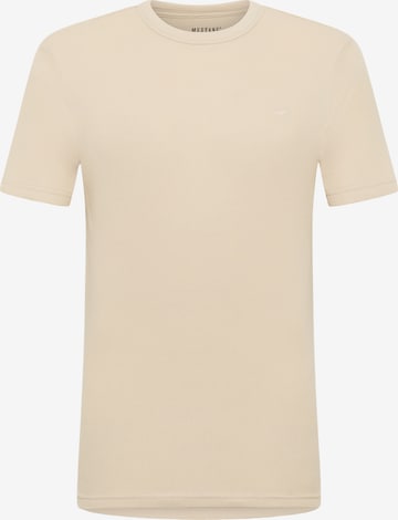 MUSTANG T-Shirt ' Austin ' in Beige: Vorderseite