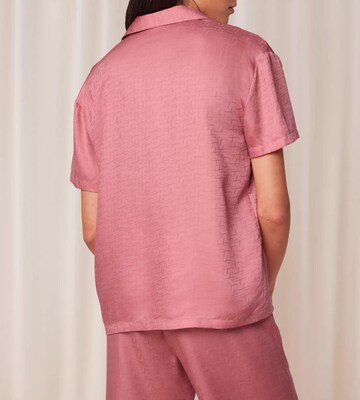 TRIUMPH Pajama shirt 'Silky Sensuality' in Pink