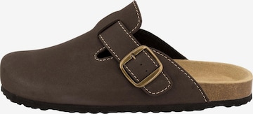 SUPERSOFT by Indigo Clogs 'Classic' in Brown: front