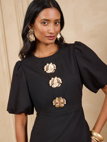 Robe love & roses en noir